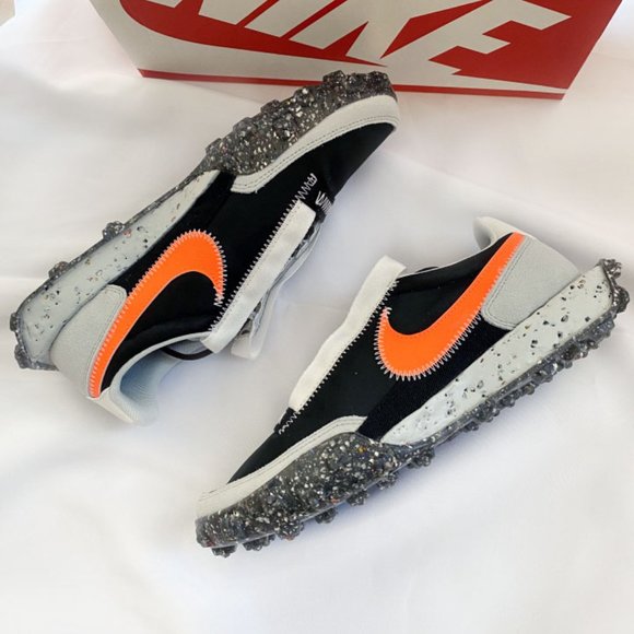 Nike Shoes - Nike Waffle Racer Crater Photon Dust Crimson Grey Black Women Shoes CT19…